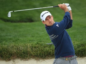 Nick Taylor of Canada plays a second shot on the second hole during the first round of the 2019 U.S. Open at Pebble Beach Golf Links on June 13, 2019 in Pebble Beach, California. (Andrew Redington/Getty Images)