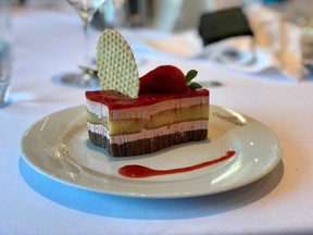The food on CroisiEurope’s MS Amalia Rodrigues is served with flare. (PAT LEE)