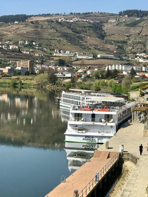CroisEurope’s MS Amalia Rodrigues at port in Peso da Regua, in the heart of the Douro Valley, is the historic capital of Portugal’s wine region, one of four such designated areas in the world. (PAT LEE)