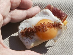 Egg and ham tapas at the Majestic Hotel & Spa Barcelona. Veronica Henri/Toronto Sun/Postmedia Network