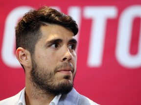 Toronto FC's  Alejandro Pozuelo is not upset that he won't be playing in the MLS all-star game. Dave Abel/Toronto Sun/Postmedia Network