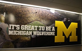A mural at Michigan Stadium in Ann Arbor, Mich. (DONALD DUENCH/Toronto Sun)