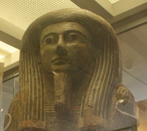 The mummy coffin of the ancient Egyptian priest Djehutymose at the Kelsey Museum of Archaeology in Ann Arbor, Mich. (DONALD DUENCH/Toronto Sun)