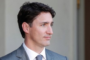 Canadian Prime Minister Justin Trudeau leaves the Elysee presidential Palace in Paris on May 15, 2019. (Charles Platiau/AFP/Getty Images)