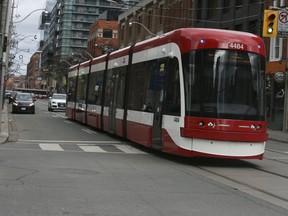 TTC streetcar on Tuesday, April 9, 2019. (Veronica Henri/Toronto Sun/Postmedia Network)