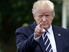 U.S. President Donald Trump walks out of the White House before departing July 19, 2019 in Washington, D.C. (Chip Somodevilla/Getty Images)