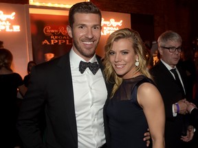 J.P. Arencibia and Kimberly Perry of The Band Perry attend the Big Machine Label Group Celebrates The 48th Annual CMA Awards in Nashville on November 5, 2014. (Rick Diamond/Getty Images for Big Machine Label Group)