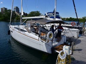 SailTime One berthed at Port Credit Marina on June 29, 2019.