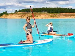 People have been flocking to this Siberian lake for its beauty but it's actually a dumping ground for a power plant. (sup_novosibirsk/Instagram)