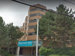Baycrest Hospital at 3560 Bathurst St. in Toronto (Google Maps)