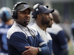 Going back to his final days in Regina, head coach Corey Chamblin is 0-13. (Cole Burston/The Canadian Press)