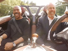 Eddie Murphy and Jerry Seinfeld in a scene from Comedians in Cars Getting Coffee. (Netflix)