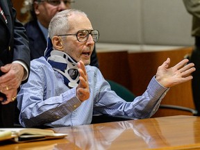Robert Durst appears in the Airport Branch of the Los Angeles County Superior Court on Nov. 7, 2016 in Los Angeles.