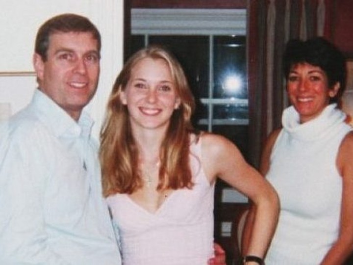  From left, Prince Andrew, Virginia Roberts Giuffre and socialite Ghislaine Maxwell.