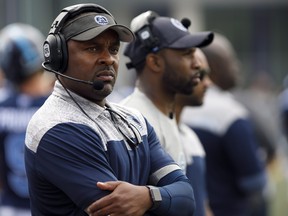 Corey Chamblin figures changes of some kind will be coming for the Argos unless they can show any progress in their next home game against Winnipeg.                                                        Cole Burston/CP