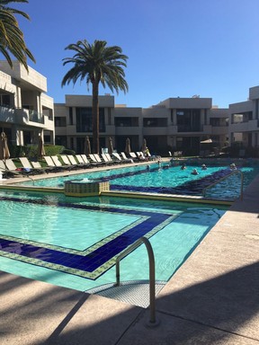 The Catalina pool, so named for the tiles, was a favourite spot of Marilyn Monroe. (Cynthia McLeod)
