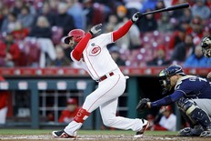 After a breakout season in 2018, Jose Peraza has become a bench player with the Reds. (Photo by Joe Robbins/Getty Images)