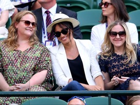 Meghan Markle, Duchess of Sussex watches on during Day four of The Championships - Wimbledon 2019 in London, England. Laurence Griffiths/Getty Images
