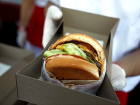 An In-N-Out burger.