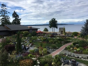 The gardens of Kingfisher Oceanside Resort and Spa in Courtenay, B.C. (Kevin Connor)