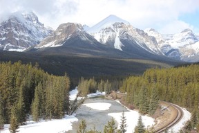 Incredible views along the road from Banff to Lake Louise. (Kevin Hann)