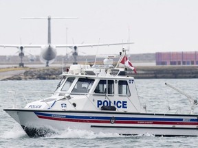 A Toronto Police Marine Unit boat.