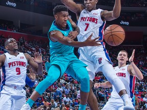 The Raptors have signed Stanley Johnson (right). (GETTY IMAGES)