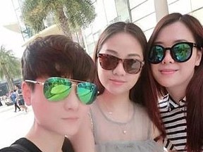 Killer Fang, left, has been sentenced to death for butchering her ex-girlfriend Wang Lei, middle, over gambling.