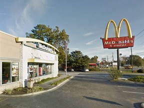 Outside the McDonald’s restaurant in Garden City, Ga., where Lillian Shantel Tarver allegedly fired a shot in the kitchen floor because she was served cold fires. (Google street view)