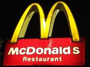 A McDonald's sign is seen in this September 20, 2008 file photo. (KAREN BLEIER/AFP/Getty Images)