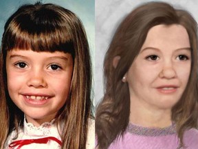 Thirty-four years ago Nicole Morin, 8, went missing on the morning of July 30, 1985. Police released an updated age-enhanced image asking the public to help identify her. Handout photo/Toronto Police Service