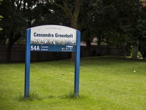 Toronto Police responded to a call for several dead wild animals, and believe a poisonous material was left in the park that might cause harm to children and small animals at Cassandra Greenbelt park near Lawrence Ave. E. and Don Valley Parkway in Toronto, Ont. on Saturday, July 20, 2019. (Ernest Doroszuk/Toronto Sun/Postmedia)