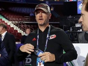 Carolina Hurricanes owner Tom Dundon attended the 2019 NHL Draft at Rogers Arena in Vancouver on June 22, 2019. (BRUCE BENNETT/Getty Images)