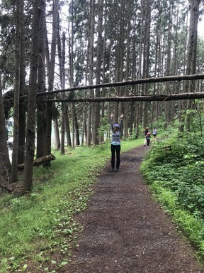 Hiking the Marilla Bridges Trail near Bradford, Pa. (Paul Ferguson)