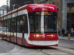 TTC streetcar in Toronto, on July 11, 2019. Ernest Doroszuk/Toronto Sun