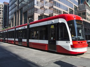 TTC streetcar in Toronto, Ont. on Thursday July 11, 2019.