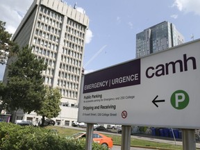 Centre for Addiction and Mental Health buildings on College St. in Toronto on July 23, 2019. Veronica Henri/Toronto Sun