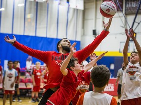 TorontoÊRaptorsÊplayerÊFred VanVleet during RaptorsÊBasketball Academy at Humber College North Campus in the Athletics Building in Toronto, Ont. on Wednesday July 24, 2019. The camp, it's 14th year, offers youth the chance to build fundamental skills, game play and life skills withÊRaptorsÊbasketball development coaches and other special guests throughout the week. Ernest Doroszuk/Toronto Sun/Postmedia