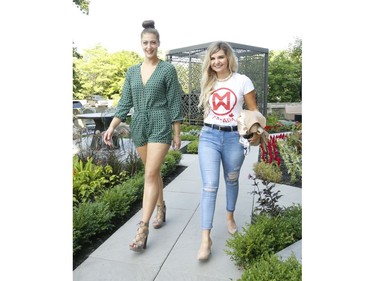Miss World Canada 2019 delegates from coast-to-coast who will be vying for the crown this Saturday night. Alicia Brown from Calgary (R) and Erin Chapman from Ottawa (L) at  Casa Loma on Wednesday July 24, 2019. Jack Boland/Toronto Sun/Postmedia Network