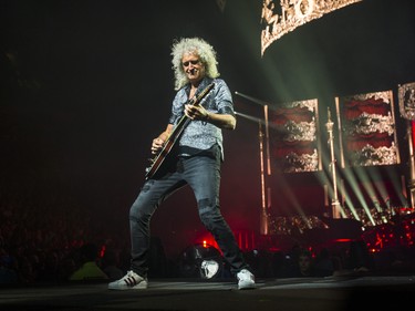 Queen + Adam Lambert perform at the Scotiabank Arena in Toronto, Ont. on Sunday July 28, 2019. On guitar is Brian May. Ernest Doroszuk/Toronto Sun/Postmedia