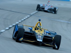 Zach Veach (right and inset) is eager to build off last year’s seventh-place finish when he returns for the Honda Indy Toronto this weekend. (Getty Images)