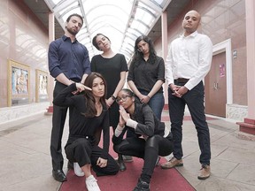 The creators and actors behind 2019 Toronto Fringe production WOKE 'N BROKE. (Handout.)