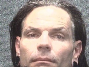 WWE star Jeff Hardy was arrested for public intoxication Saturday in Myrtle Beach.