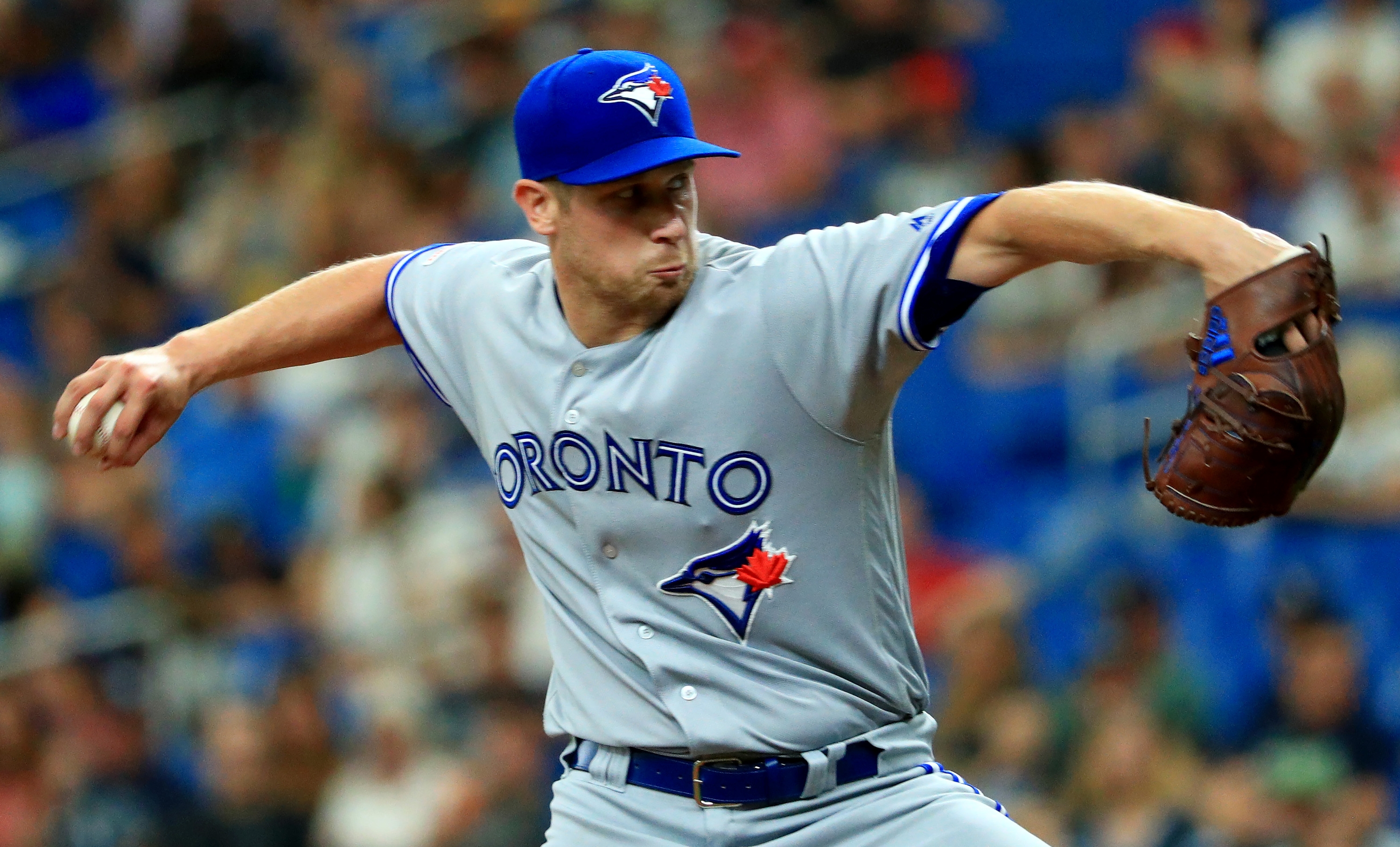 Toronto Blue Jay Justin Smoak's home run ball winds up with