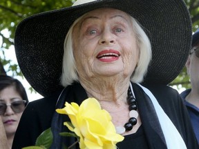 Franka Freda Kon, 97, is pictured at the Bathurst Lawn Cemetery on Aug. 11, 2019. (Veronica Henri, Toronto Sun)