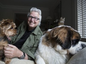 Eric Margolis with some of his pets. (Stan Behal, Toronto Sun)