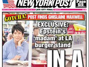 Jeffrey Epsteins alleged procurer of underage girls, Ghislaine Maxwell, was snapped by the New York Post this week in California.