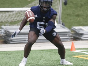 Argonauts’ Micah Awe is looking forward to his first taste of the Labour Day Classic in Hamilton. (JACK BOLAND/TORONTO SUN)