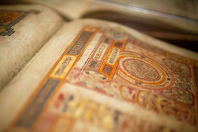 The Book of Kells, a medieval masterpiece on display at Dublin’s Trinity College, was elaborately inked and meticulously illustrated by monks. (Dominic Arizona Bonuccelli)