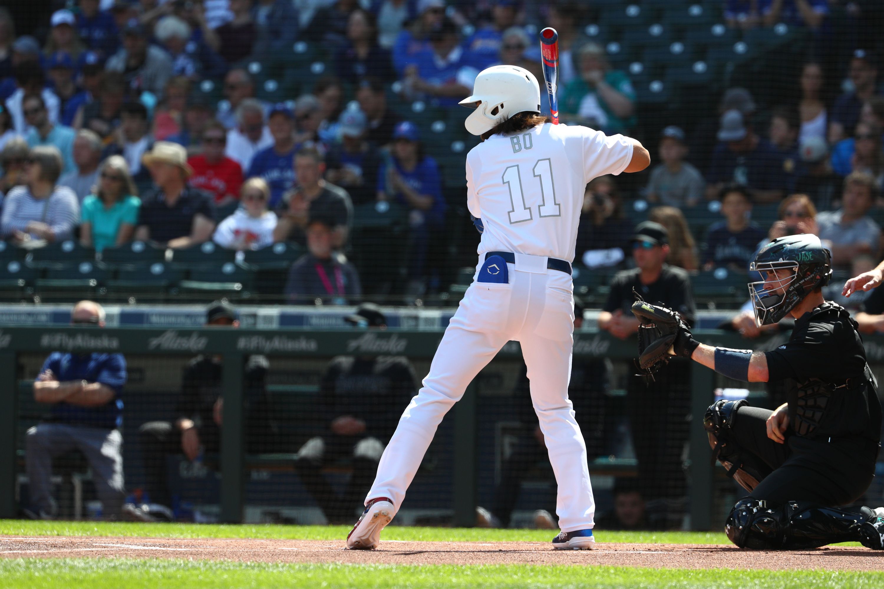 Bo Bichette has tied Joe DiMaggio for - Toronto Blue Jays